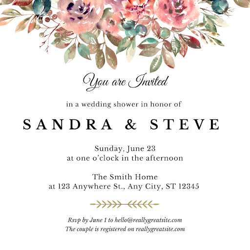 Wedding Shower Invitations